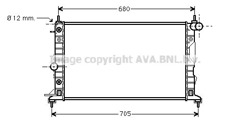 AVA QUALITY COOLING Радиатор, охлаждение двигателя OL2324